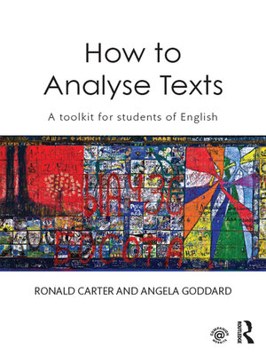 cover image of How to Analyse Texts